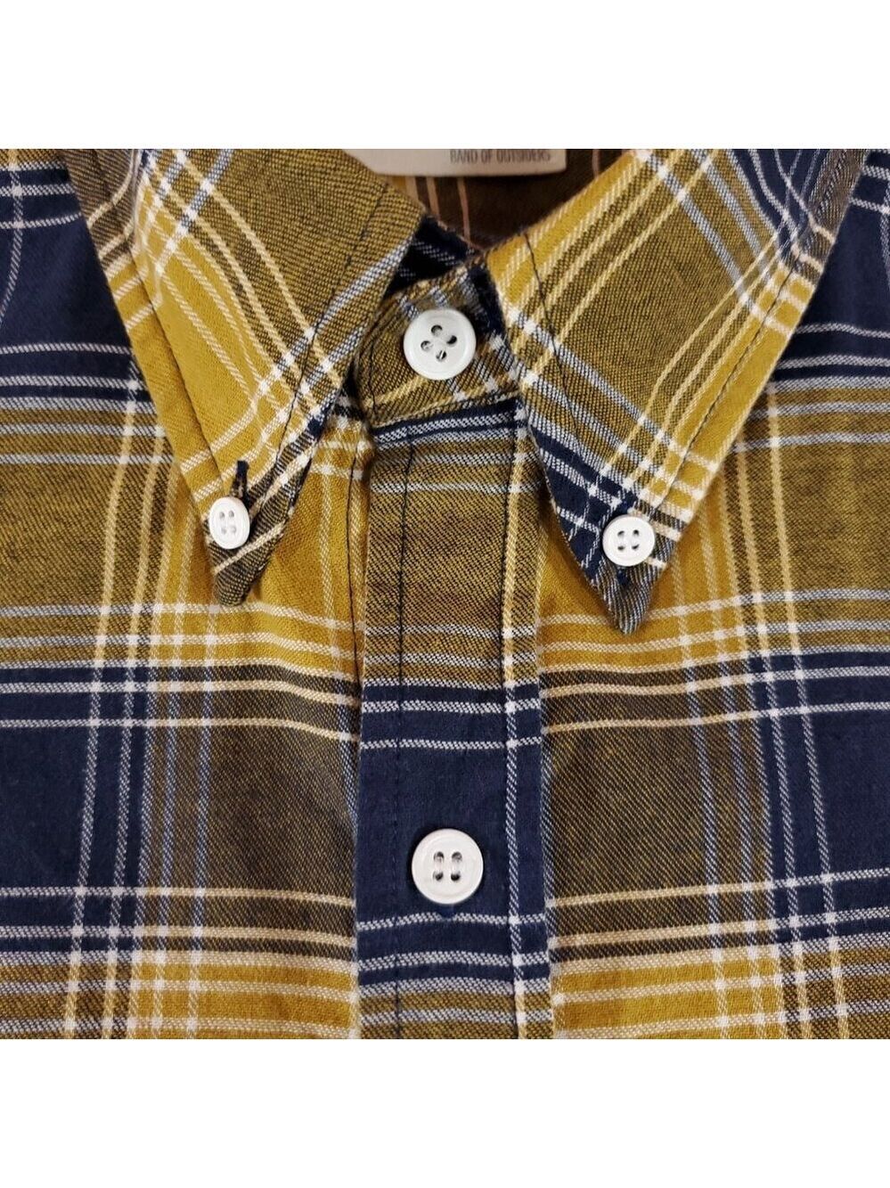 Band of Outsiders Mens Size 2 Medium Plaid LS Button Down Shirt USA Made - Picture 4 of 11